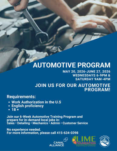 Spring 2026 Automotive Program Flier